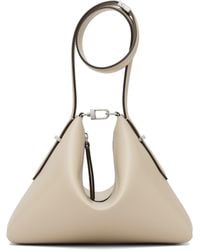 TOTEME - Taupe Bevel Leather Wristlet Clutch - Lyst
