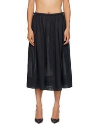 St. Agni - Transparent Midi Skirt - Lyst