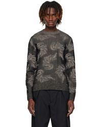 Dries Van Noten - Pull Noir À Motif Graphique En Jacquard - Lyst