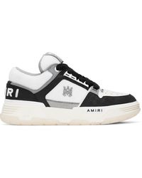 Amiri - Baskets Ma-1 Blanc Et Noir En Nubuck À Quadrigrammes Dégaufrés - Lyst