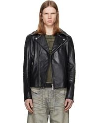 DIESEL - L-Eo-Wrd Leather Jacket - Lyst