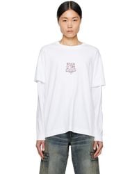 Givenchy - White Layered Long Sleeve T-shirt - Lyst