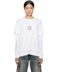 Givenchy - T-shirt à manches longues étagé blanc - Lyst
