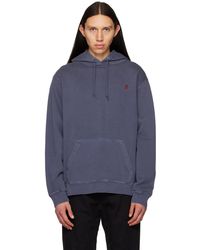 Gramicci - Navy Embroidered Hoodie - Lyst