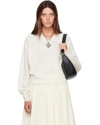 Loulou de Saison - Off- Anzor Lds Cashmere V Neck Sweater - Lyst