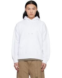sacaiサカイ★ホワイト WTAPSエディション Flock Print フーディ Wtaps×SACAI Flock Print Hoodie white XL