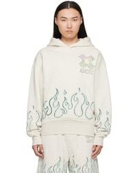 Amiri - Off- Ma Quad Flames Oversized Hoodie - Lyst