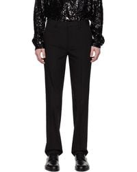 メンズ Dries Van Noten ブロードクロス トラウザーズ ブラック | Lyst