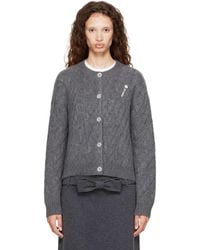 ShuShu/Tong - Cable Knit Cardigan - Lyst