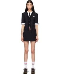 Thom Browne - Trompe L'Oeil Patch Pocket Minidress - Lyst