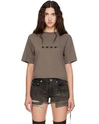 Rick Owens - Taupe Tower Basic S/S T-Shirt - Lyst