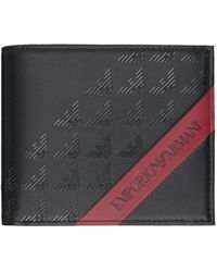 Emporio Armani - Bifold Credit Card Holder Wallet - Lyst