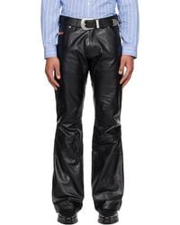 Martine Rose - Boot Cut Utility Leather Pants - Lyst