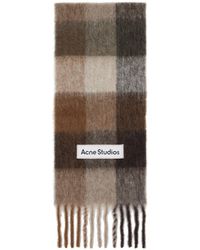 Acne Studios - Check Wool Scarf - Lyst