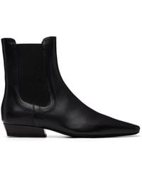 STAUD - Bottes Chelsea Noires - Lyst