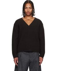 Dries Van Noten - V-Neck Merino Wool Sweater - Lyst