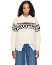 Rag & Bone - Off- Leigh Fair Isle Sweater - Lyst