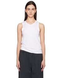 Acne Studios - ホワイト ジャージ タンクトップ - Lyst