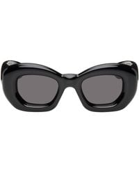 Loewe - Black Inflated Butterfly Sunglasses - Lyst
