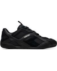 Versace - Baskets Galaxia Noires En Cuir - Lyst