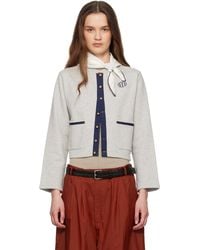 Bode - Heathered Cardigan - Lyst