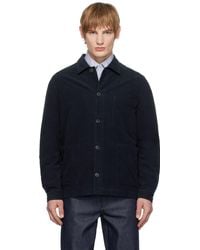 Sunspel - ネイビー モールスキン ツインポケット ジャケット - Lyst