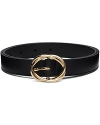 Ernest W. Baker - Twisted Buckle Leather Belt - Lyst