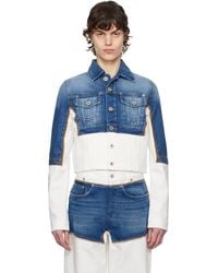 Jean Paul Gaultier - ブルー＆ホワイト The Petit Grand デニムジャケット - Lyst