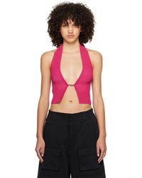 MISBHV - Ssense Exclusive Pink Fully Fashioned Tank Top - Lyst