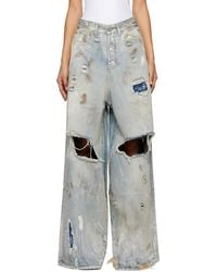 Vetements - Trashed Big Shape Jeans - Lyst