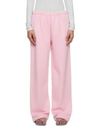 Skims - Cotton Fleece Classic Straight Leg Lounge Pants - Lyst