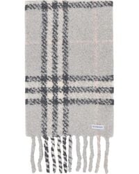 Burberry - Check Alpaca Wool Blend Bouclé Scarf - Lyst