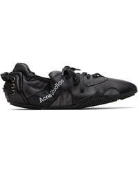 Acne Studios - Leather Lace-Up Sneakers - Lyst