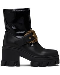 Versace Jeans Couture - Sophie Baroque Buckle Boots - Lyst