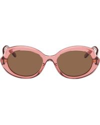 Loewe - Mini Slim Oval Sunglasses - Lyst