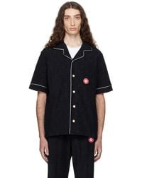 CASABLANCA - ブラック モノグラム ジャカード タオリング 半袖シャツ - Lyst