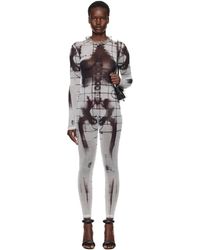 Jean Paul Gaultier - ホワイト＆ブラック The Squeletor ジャンプスーツ - Lyst