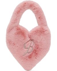 Blumarine - Sac en forme de cœur rose à logo - Lyst
