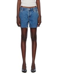 Still Here - Cut Off Denim Shorts - Lyst