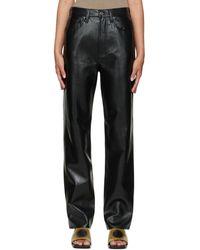 Agolde - Ae Recycled Leather 90s Pinch Waist Trousers - Lyst
