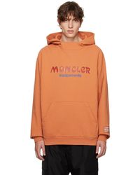 Moncler Genius - Moncler X Salehe Bembury Orange Printed Hoodie - Lyst