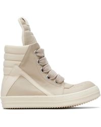 Rick Owens - Off- Temple Jumbolace Geobasket Sneakers - Lyst