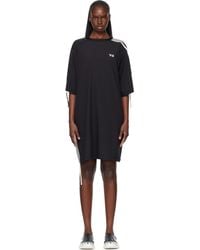 Y-3 - Cinch 3 Stripes Oversized Tee Midi Dress - Lyst