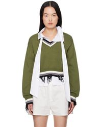 OTTOLINGER - Cropped V-neck Sweater - Lyst