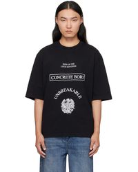 Han Kjobenhavn - T-Shirt Surdimensionné 'Kingdom' Noir - Lyst