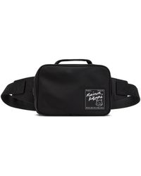 Maison Kitsuné - Black Nylon Bum Bag - Lyst