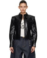 Willy Chavarria - Chavela L/S Leather Shirt - Lyst
