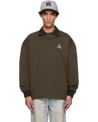 Amiri - Ma Oversized Long Sleeve Polo - Lyst