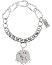 Chopova Lowena Poodle Charm Necklace - Metallic