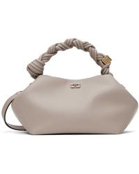 Ganni - Taupe Small Bou Bag - Lyst